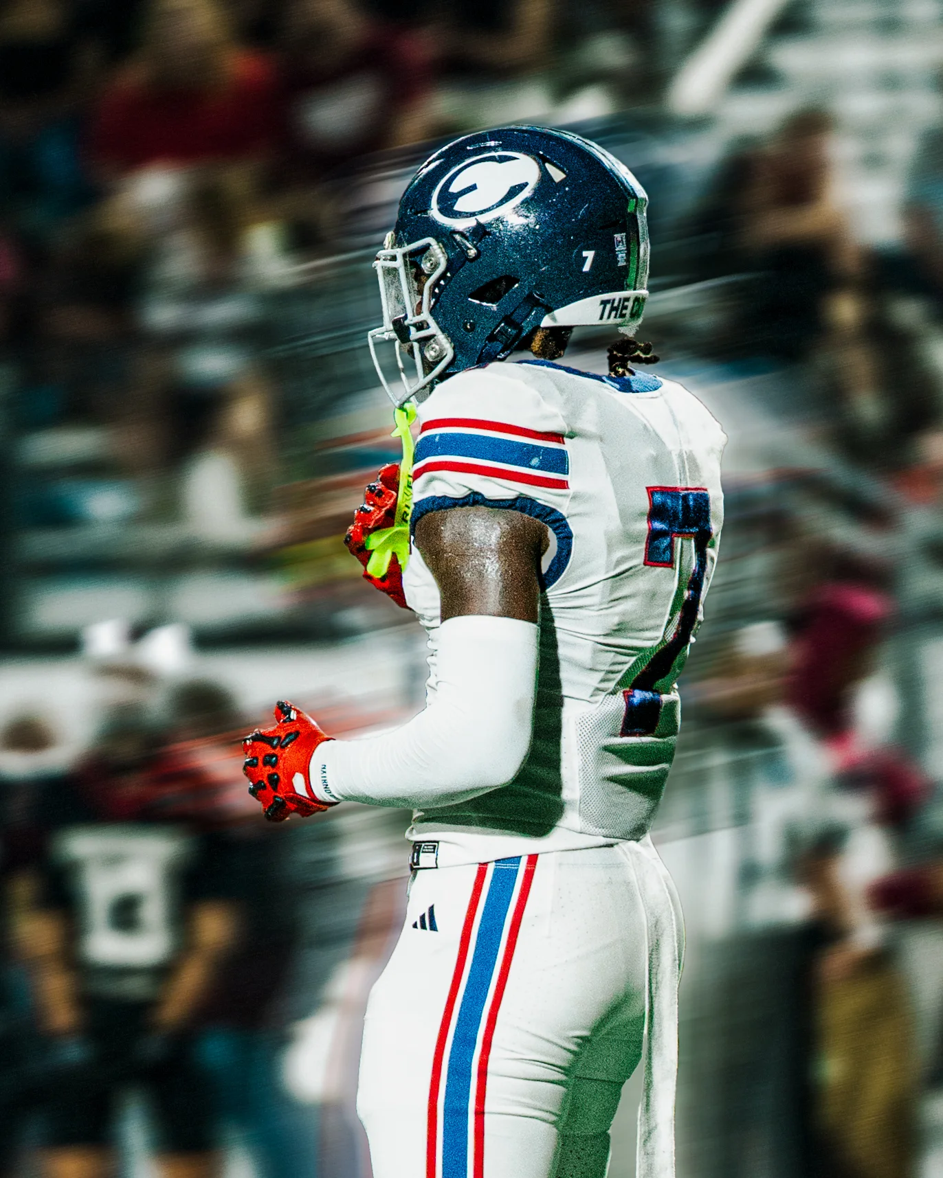 Motion blur athlete